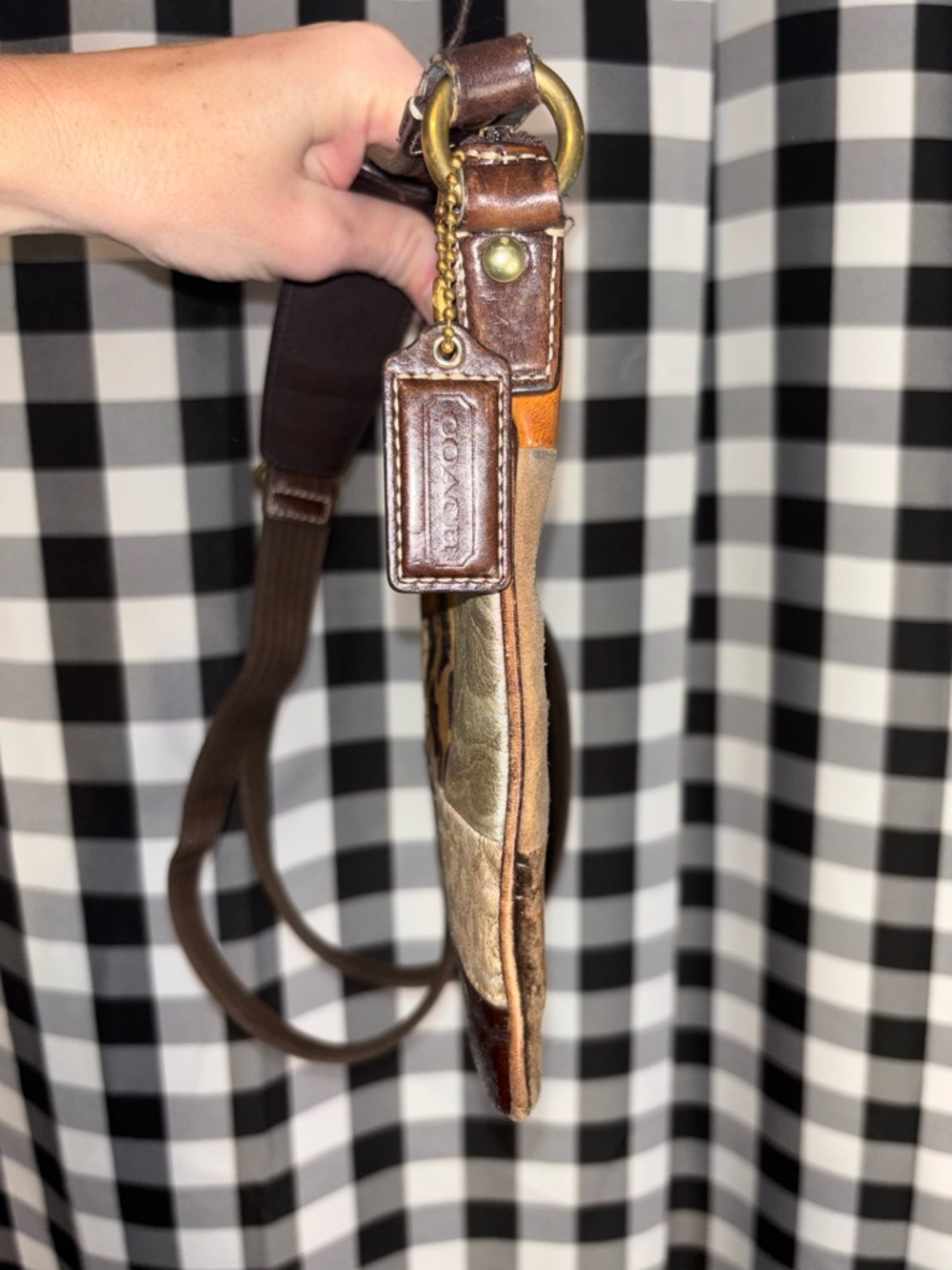 Coach Y2K Patchwork Animal Print Messenger Bag - Picture 4 of 6